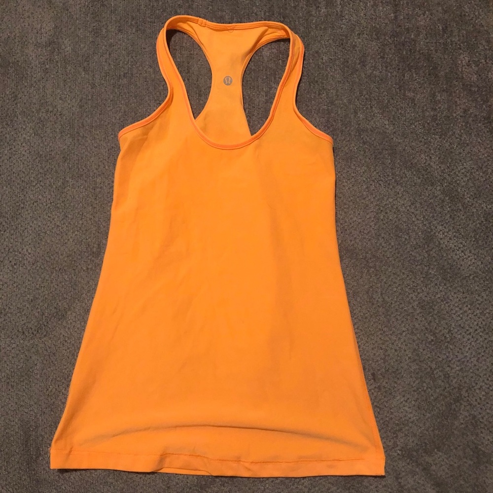 Orange lululemon tank